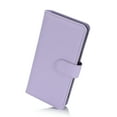 thumbnail image 4 of Wallet Case for iPhone 13, [TPU Shockproof Interior Case] Kickstand [RFID Blocking] Card Slot, Magnetic PU Leather Folio Cover Compatible,Flip Cover with Card Holder,With strap,Lightpurple, 4 of 7