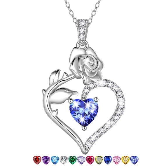 Beautlace Valentines Day Gifts for Her, 925 Sterling Silver Heart Necklace for Women Mom, Romantic Jewelry Gift for Wife Girlfriend