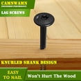 thumbnail image 4 of [Tornillos] Retraso estructural de madera CAMNWAMN #14 x 6 cm con revestimiento negro, 4 of 7