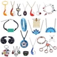 thumbnail image 2 of Girls Women Jewelry Peacock Necklace Pendant Snake Bracelet Story Role Play Jewelry Accessories Women Men Gifts Anime Jewelry, 2 of 5