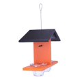 thumbnail image 3 of Amish-Made Oriole Bird Feeder, Double-Cup Jelly Oriole Feeder with Pegs for Orange Halves Orange/Black, 3 of 9
