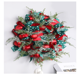 thumbnail image 5 of Christmas Wreath With Red Green Balls Ribbons For Front Door Garden Courtyard Home Wall Hanging 2025 New Year Decoration 42cm, 5 of 5