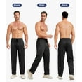 thumbnail image 3 of 5 Pack Mens Sweatpants Open Bottom Joggers for Men with Zip Pockets Loose Fit Mesh Athletic Pants for Running,Casual, 3 of 6