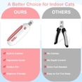 thumbnail image 5 of LWVITH Cat Nail Clipper with Adjustable 3-Size Trimming Hole & Hidden Nail File | Safe Toenail Trimmer for Kittens & Indoor Cats | Anti-Splash Claw Cutter for Grooming, 5 of 7