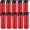 Red, variant on 10 Pcs 25oz Reusable Aluminum Water Bottle Bulk Lightweight Outdoor Sports Water Bottles Easy Carry Leak Proof for Travel Gym Camping Hiking Fishing, Snap Lid