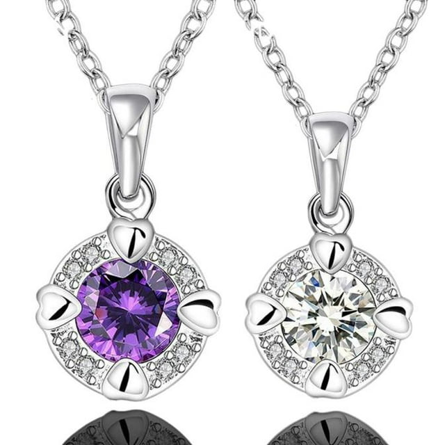 Jusqu'à 65 % de Réduction sur les Colliers SMihono pour Femmes Filles Pendentif en Strass Collier Cadeau de Mariage