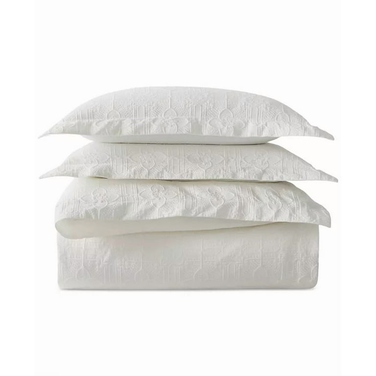 Ralph Lauren WHITE Sascha Textured Medallion Comforter Sets, US