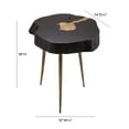thumbnail image 4 of Timber Black and Brass Side Table By TOV Furniture, 4 of 5
