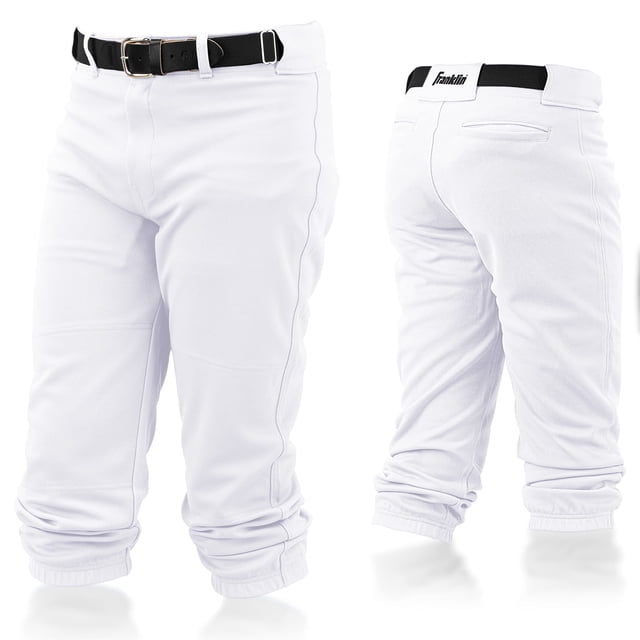 Pantalones de béisbol Franklin Sports Youth, blancos, talla L