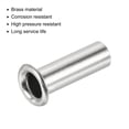 thumbnail image 4 of Uxcell 5mm Tube Nickel Plated Brass Compression Fittings Insert Sleeve, 3 Pack, 4 of 4