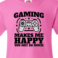 thumbnail image 4 of Inktastic Gaming Makes Me Happy Youth T-Shirt, 4 of 5