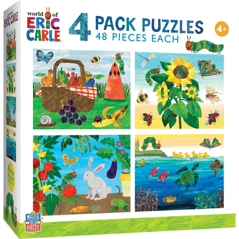 MasterPieces Eric Carle 4-Pack 48 Piece Kids Jigsaw Puzzles