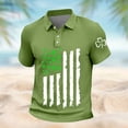 thumbnail image 5 of Lumeqa Men's St. Patrick's Day Polo Shirt Irish Flag Shamrock Print Short Sleeve Casual Golf Polo for Men, 5 of 5