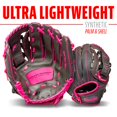 thumbnail image 2 of Guante de béisbol Franklin Sports Shok Sorb Kids 10.5 - Rosa, 2 of 9