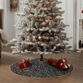 thumbnail image 4 of Bingfone Christmas Tree Skirt Mat Christmas Decoration Interior 48" -Musical Notes, 4 of 6