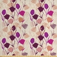 thumbnail image 1 of Floral Upholstery Fabric by the Yard, Silhouette Pastel Colored Spring Carnations and Tulips with Smudged Petal Background, Decorative Fabric for DIY and Home Accents, Multicolor by Ambesonne, 1 of 4