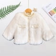 thumbnail image 4 of Hicidod Baby Girls Fleece Jacket Girls Winter Soft Coat Tops Cute Warm Jacket Overcoat Thick Warm Outwear Furry Jackets, 4 of 6