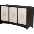thumbnail image 4 of Curved Design Storage Cabinet with Three Doors and Adjustable Shelves, Suitable for Corridors, Entrances, Living Rooms, and Study, 4 of 7