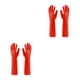 thumbnail image 1 of Guantes de goma Billuyoard utensilio de cocina impermeable sin fugas Rojo S 2piezas, 1 of 6