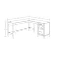 thumbnail image 3 of Better Homes & Gardens Springwood L-Shape Desk, Charcoal Finish, 3 of 9