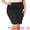 Black, variant on DARING DIVA Women's Plus Size Elastic High Waist Ruched Pencil Midi Skirt 1X Black