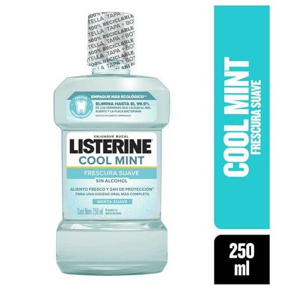 Enjuague bucal Listerine Cool Mint Zero menta suave 250 ml