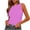 01 Hot Pink, variant on Weiqiqre Plus Size Tops for Women Tank Tops High Neck Sleeveless Ribbed Tank Casual Basic Thick Strap Slim Fitted Racerback Shirts