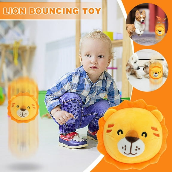 USB Rechargeable Interactive Bouncing Ball Toy for Kids - Motion-Activated Singing, Jumping & Beating Game, Fun Holiday Birthday Gift Multicolour