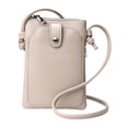 thumbnail image 3 of Monedero para teléfono, resistente, práctico, mini, compacto, moderno, tipo bandolera Caqui, 3 of 9