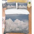 thumbnail image 3 of 3D Cielo Blanco Nube Funda de edredón Set Ropa de cama Set Funda de edredón Fundas de almohada 95 LQH, 3 of 3