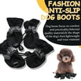 thumbnail image 4 of Dog Shoes for Large Medium Small Dog - Boots & Paw Protectors Warmer for Outdoor Walking, Indoor Hardfloors Anti-Slip Sole, 4 of 7