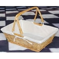 thumbnail image 4 of Cesta Rectangular De Sauce Vintiquewise(Tm) Con Forro De Tela Blanca, 4 of 5