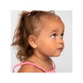thumbnail image 2 of 14k Gold Butterfly Drop Kids / Children's / Girls Earrings Safety Screw Back, 2 of 6