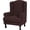 Chocolate/Brown, variant on Solennerer Stretch Jacquard Wingback Chair Covers Slipcovers Wing Chair Covers Furniture Covers for Wingback Chairs