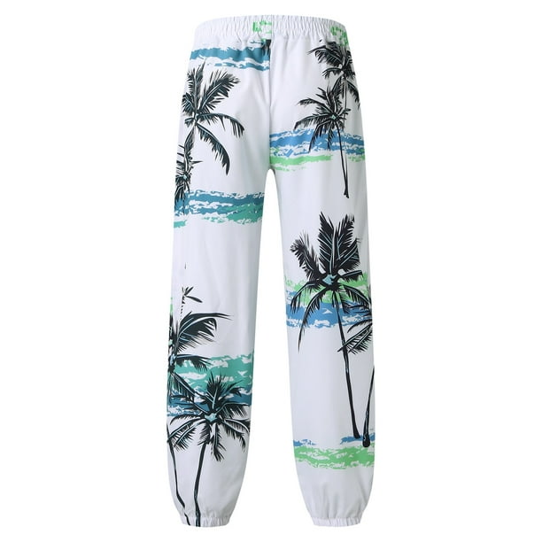 nsendm Mens Pants Adult Male Pants Comfortable Slip Mens Pants Casual  Versatile All Print Loose Plus Size Pants Fashion Beach Pocket Trousers  Outdoor(Light Blue,2XL) 