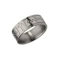 thumbnail image 4 of Mens 6mm Cross Design Titanium Wedding Band, 4 of 6