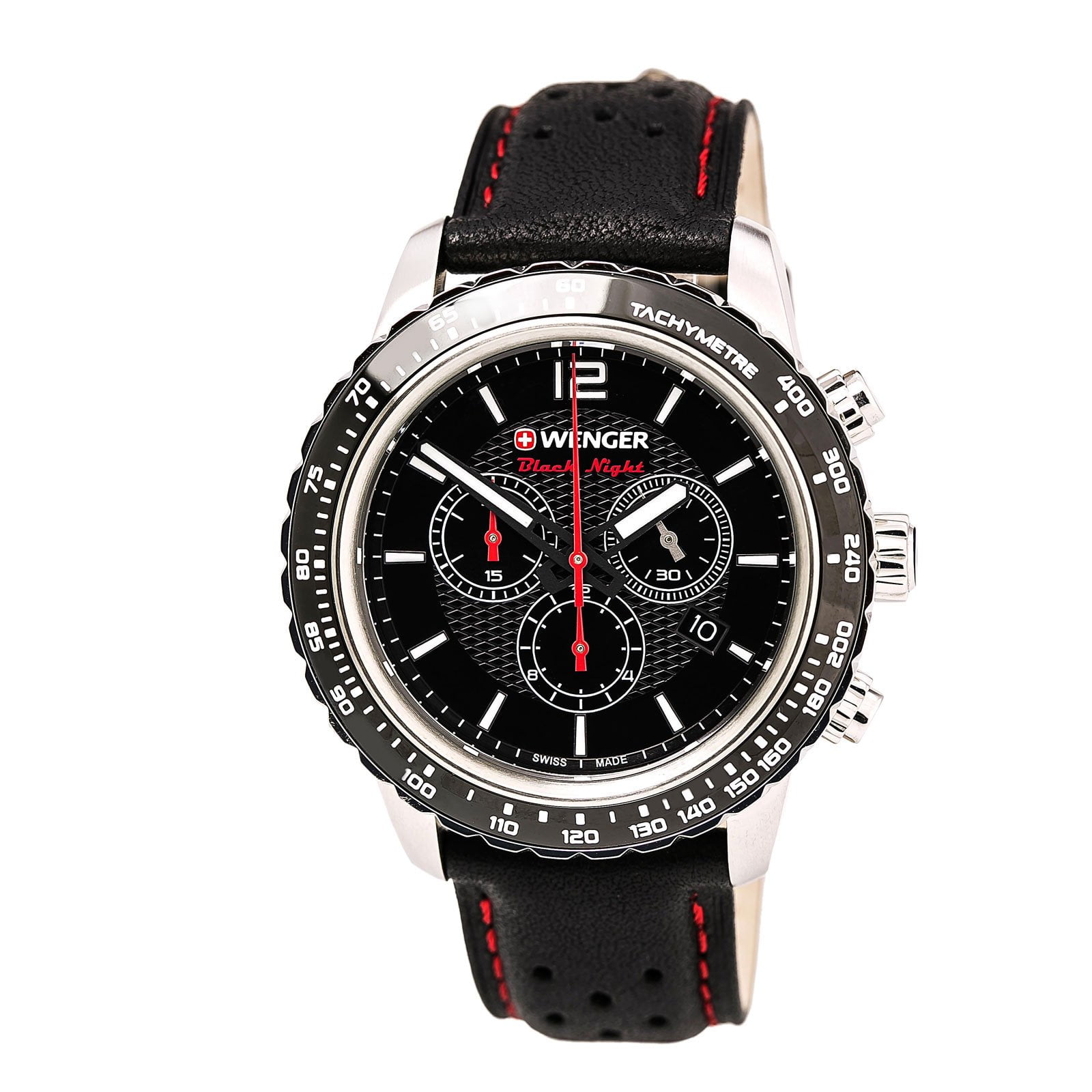Wenger black cheap night chrono