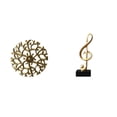 thumbnail image 1 of Escultura para colgar en la pared,Decoración de pared de metal para sala de estar,dormitorio y exterior.,Figura de escritorio,Escultura de nota musical para escritorio,oficina,decoración del, 1 of 8