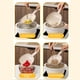 thumbnail image 4 of pstuiky Cucharas con fugas cuchara de cocina doméstica cuchara escurridora colador cuchara para escaldar pasta y raviolis cuchara escurridora con fugas paquete de dos, 4 of 7