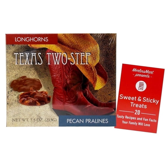 Lammes Candies Texas Two Step Gift Box – Pecan Pralines & Milk Chocolate Covered Longhorns – 7.5 oz   MerlinsMart Zine