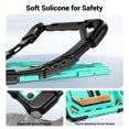 thumbnail image 6 of Case for iPad Air 11 inch (M4 2026/M3 2025/M2 2024), Military Grade Shockproof Cases with Pencil Holder Shoulder Strap Screen Protector, Balck Mint Green, 6 of 8