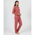 thumbnail image 6 of Real Essentials 2 Pack: Women's Comfy Pajama Sets - Short & Long Sleeve Ladies Loungewear Sleepwear PJs (Available In Plus), 6 of 8