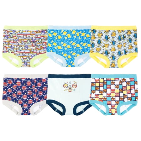 Pixar Boys' Toddler Training Pants 6 pack, Size 3T, Assorted