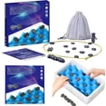 thumbnail image 3 of Juego de ajedrez con rocas, divertido juego de ajedrez magnético multijugador de mesa con piedras, juego magnético con ranura de esponja/cuerda, juego de ajedrez magnético, juego de racimo para juegos, 3 of 4