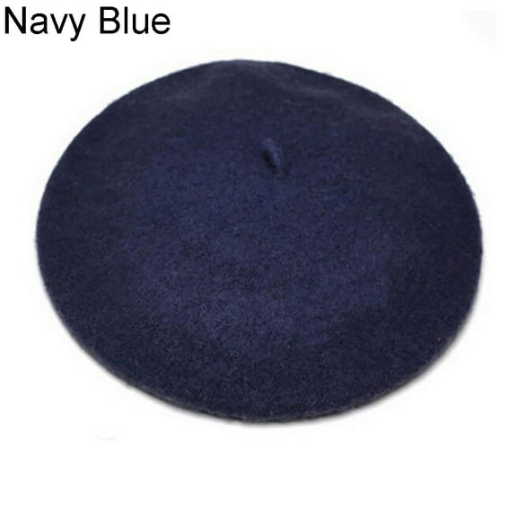 Mightlink Classic Solid Color Winter French Style Beret Artist Hat Casual Women Cap Gift