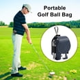 thumbnail image 3 of Bolsa Porta Pelotas De Golf Contenedor de pelotas de golf de cuero PU Mini cintura colgante Accesorios deportivos universales Sywqhk Para Estrenar, 3 of 6