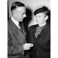 thumbnail image 2 of Thomas Mann-With His Wife At Federal Court After Taking The Oath To Become A U.S. Citizen. Los Ang. History, 2 of 2