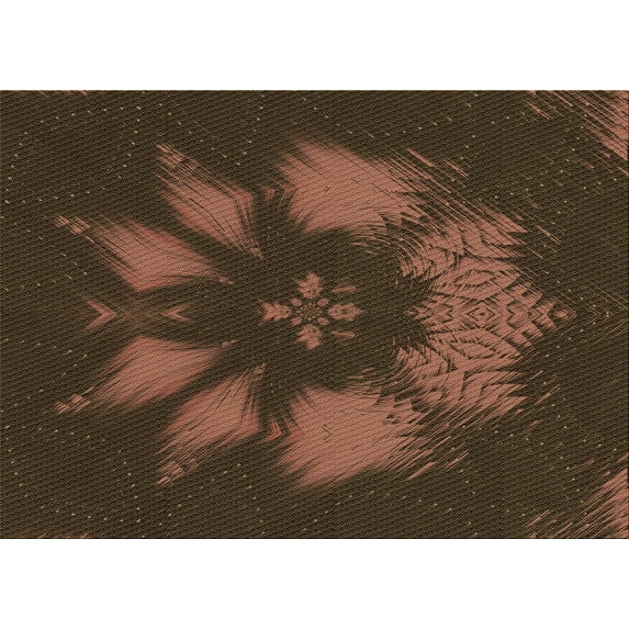 Ahgly Company Machine Washable Indoor Rectangle Transitional Sienna Brown Area Rugs, 5' x 7'