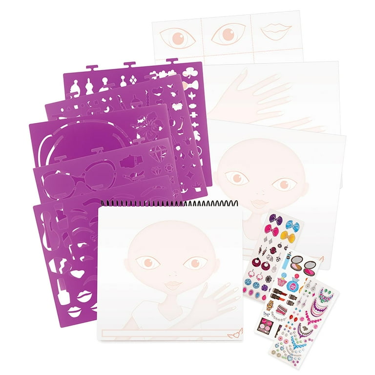 Fashion Angels Make-Up & Hair Design Sketch Portfolio - Drawing Kit Set - Walmart.com fashion-angels-make-up-hair-design-sketch-portfolio-drawing-kit-set-walmart-com