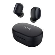 HTC Bluetooth Headphones with Mic Noise Cancelling Earbuds Bluetooth 5.3 Wireless Earbuds for Iphone IPX5 Earphones, Black